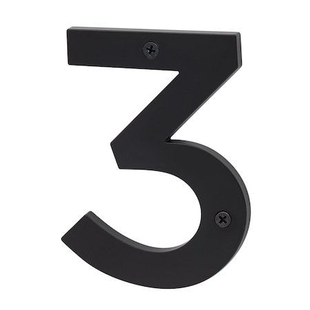 Sure-Loc Hardware Sure-Loc Hardware Zinc House Number 5, No. 3, Flat Black HN5-3 FBL